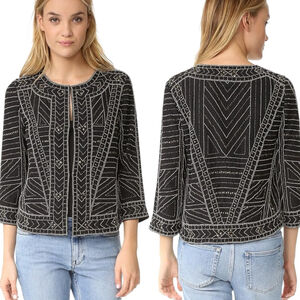 Velvet by Graham & Spencer Spectacular on Beaded Chiffon Jacket, S